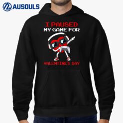 I Paused My Game For Valentines Day Heart Boys Girls Kids Hoodie