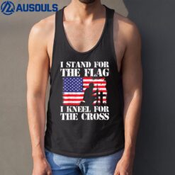 I Stand For The Flag I Kneel For The Cross 4th Of July Gifts Tank Top