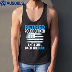 I Still Back The Blue Retired Police Officer Tank Top