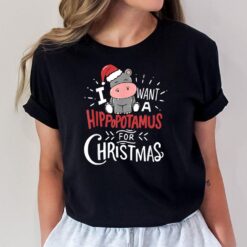I Want A Hippopotamus For Christmas Pajamas Men Women Kids T-Shirt