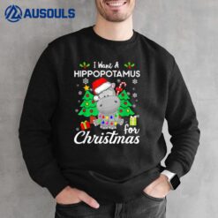I Want A Hippopotamus For Christmas Party Boys Girls Sweatshirt