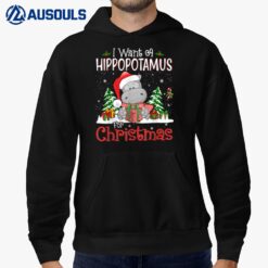 I Want A Hippopotamus For Christmas Xmas Hippo Ver 6 Hoodie
