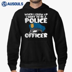 I Want To Be A Police Officer Blue Line Future Cop Hoodie