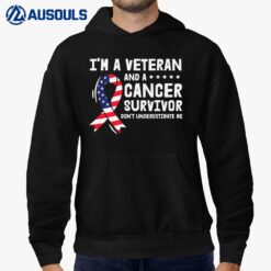 I am a Veteran and a Cancer Survivor Ribbon Hoodie