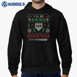 I'll Be Home for Christmas UGLY Baseball Xmas Pajama Gifts Hoodie