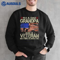 I'm A Dad Grandpa And Veteran Funny Retro Veteran's Day Sweatshirt