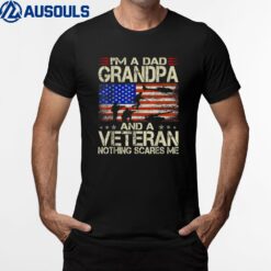 I'm A Dad Grandpa And Veteran Funny Retro Veteran's Day T-Shirt