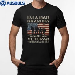 I'm A Dad Grandpa  Veteran Father Military T-Shirt