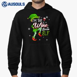 I'm The Wine Lover Elf Funny Christmas Pajama Family Xmas Hoodie