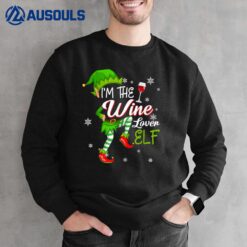 I'm The Wine Lover Elf Funny Christmas Pajama Family Xmas Sweatshirt