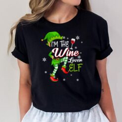 I'm The Wine Lover Elf Funny Christmas Pajama Family Xmas T-Shirt