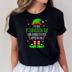 I'm The Youngest Elf Family Matching Funny Christmas T-Shirt