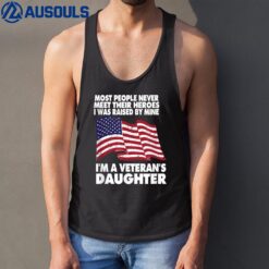 I'm a Veteran's Daughter Freedom Flag Tank Top