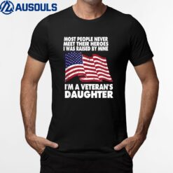 I'm a Veteran's Daughter Freedom Flag T-Shirt