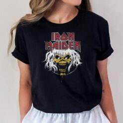 Iron Maiden - Eddie Circle Logo Alternate Hair Red T-Shirt