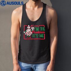 It's Me Hi I'm The Problem It's Me Christmas Tree Cake Kids Tank Top