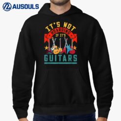 It's Not Hoarding If Its Guitars Graphic Tee for Men Hoodie