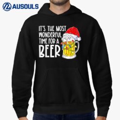 It's The Most Wonderful Time For A Beer Christmas Drinking Hoodie