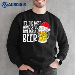 It's The Most Wonderful Time For A Beer Christmas Drinking Sweatshirt