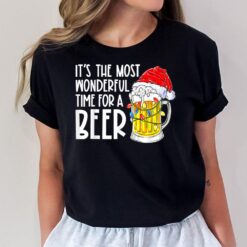 It's The Most Wonderful Time For A Beer Christmas Drinking T-Shirt