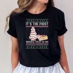 Its The Most Wonderful Time Of The Year Christmas tree cake T-Shirt