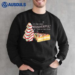 Its The Most Wonderful Time Of The Year Snack Cake Christmas Sweatshirt