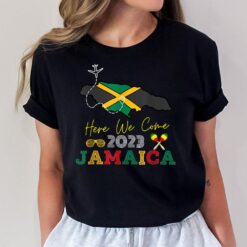Jamaica 2023 Here We Come Fun Matching Family Vacation T-Shirt