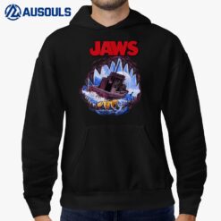 Jaws Mouth View Of Orca Poster Style Hoodie