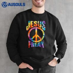 Jesus Freak - Christian Retro Tie Dye Lettering Sweatshirt