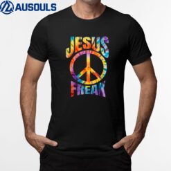 Jesus Freak - Christian Retro Tie Dye Lettering T-Shirt