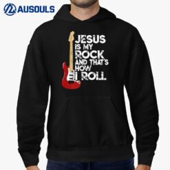 Jesus Is My Rock And That Is How I Roll T-Shirt Christian Premium Hoodie