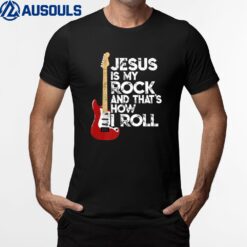 Jesus Is My Rock And That Is How I Roll T-Shirt Christian Premium T-Shirt