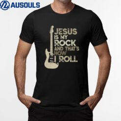 Jesus Is My Rock And That Is How I Roll Tshirt Christian Premium T-Shirt