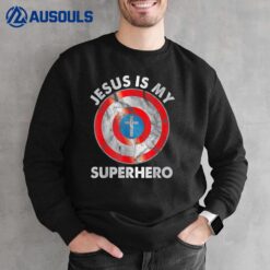 Jesus Is My SuperHero Christian Jesus Lovers Men Women Kid Sweatshirt