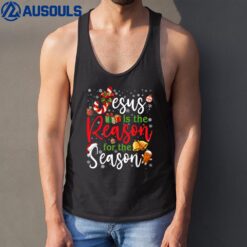 Jesus Is The Reason For The Season Candy Christmas Pajamas Tank Top