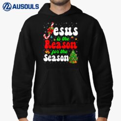 Jesus Is The Reason For The Season Funny Christmas Groovy Ver 3 Hoodie