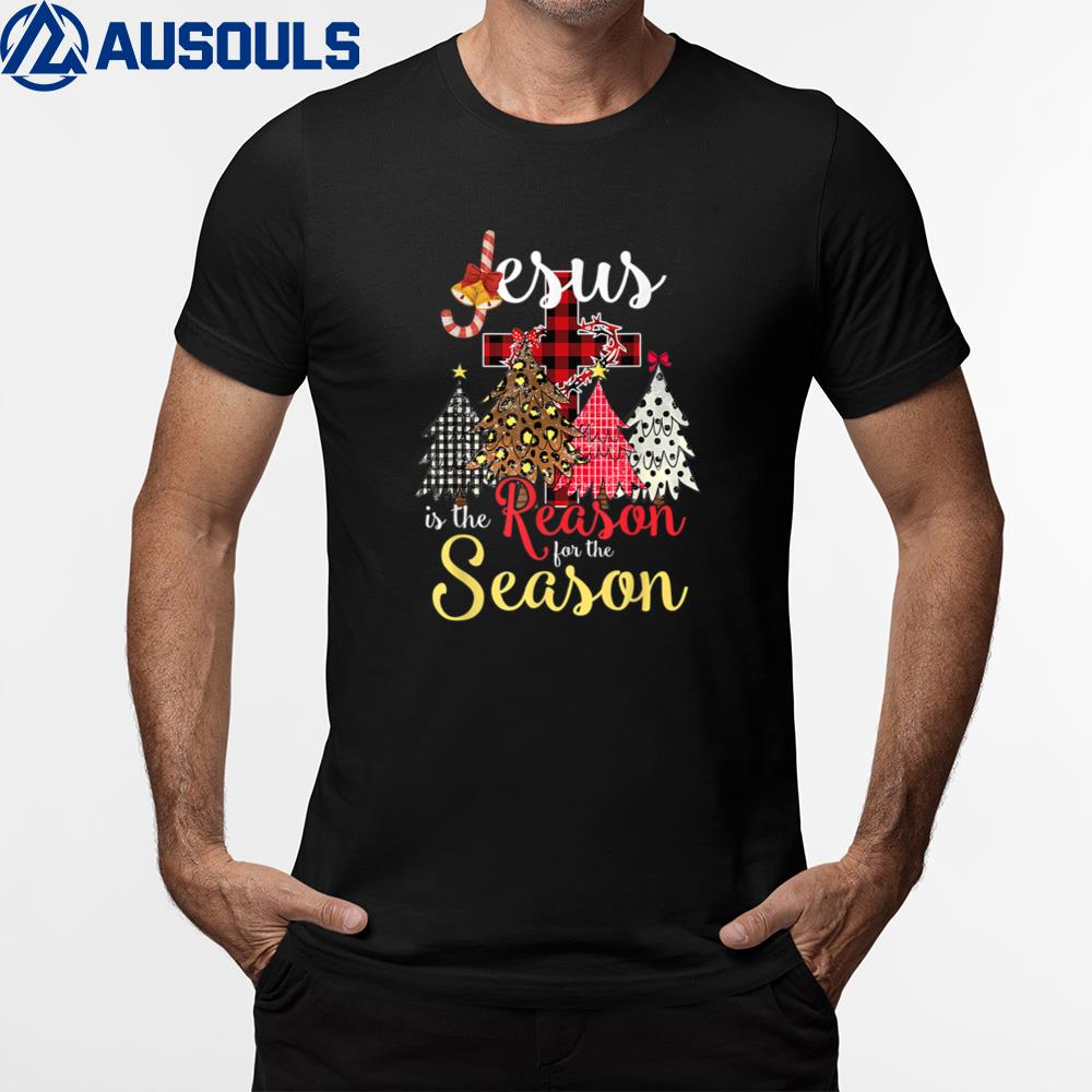Jesus Is The Reason For The Season Funny Christmas Tree T-Shirt Hoodie Sweatshirt For Men Women
