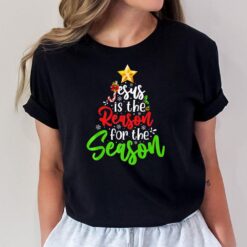 Jesus Is The Reason For The Season Tree Christian Christmas T-Shirt