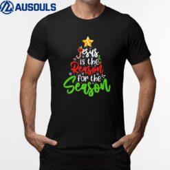 Jesus Is The Reason For The Season Tree Christian Christmas T-Shirt