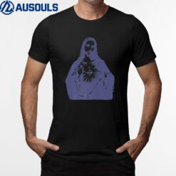 Jesus Monochromatic Purple Image on Light Background Premium T-Shirt