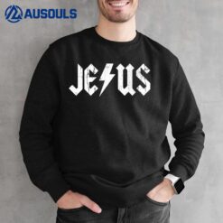 Jesus  in Distressed Vintage Style Sweatshirt