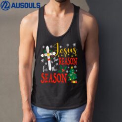 Jesus is The Reason for The Season Christian Faith Christmas Tank Top