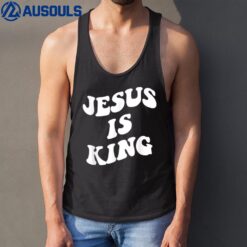 Jesus is king aesthetic trendy Tank Top