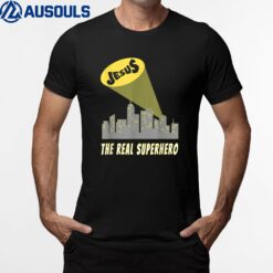 Jesus the Real Superhero Bat Signal T-Shirt