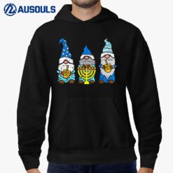 Jewish Gnomes Menorah Hanukkah Pajamas Chanukah PJs Women Hoodie