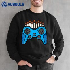 Jewish Video Game Gamer Hanukkah Chanukah Men Boy Youth Kids Sweatshirt