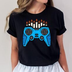 Jewish Video Game Gamer Hanukkah Chanukah Men Boy Youth Kids T-Shirt