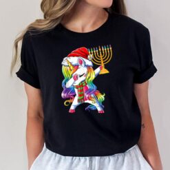 Jewnicorn Funny Hanukkah Unicorn Girl Women Pajamas T-Shirt