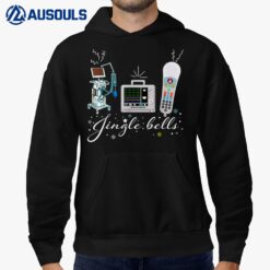 Jingle Bell Telemetry Nurse Christmas Crew Tele Tech Xmas Hoodie