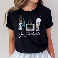 Jingle Bell Telemetry Nurse Christmas Crew Tele Tech Xmas T-Shirt